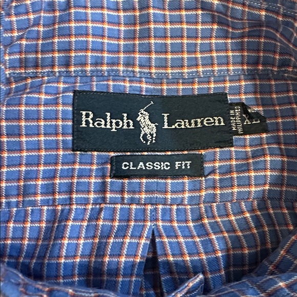 Polo by Ralph Lauren Men's Blue Gingham Shirt XL - Picture 3 of 6